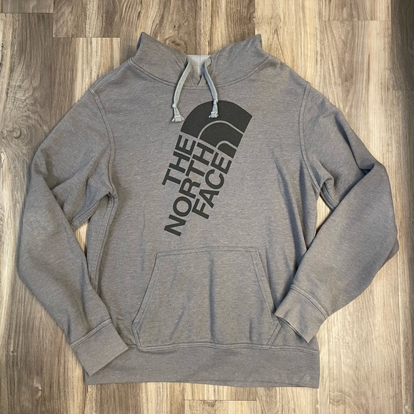 Men’s Grey North Face Hoodie Sweatshirt - Picture 1 of 3